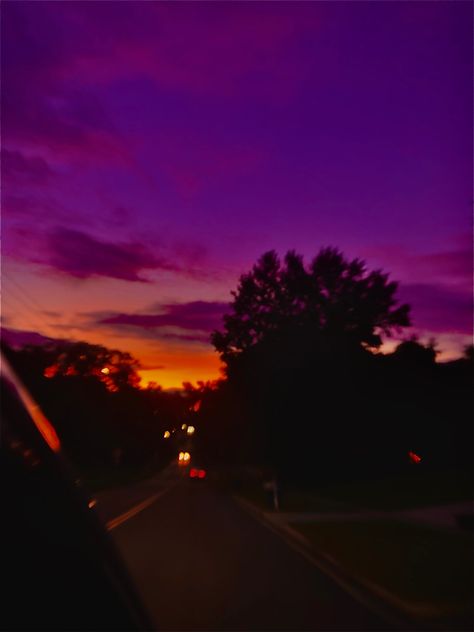 Purple, pink, orange aesthetic. Summer night sunset Sunset Aesthetic Purple Orange, Purple Chill Aesthetic, 90s Sunset Aesthetic, Pink Orange And Purple Aesthetic, Orange Hour Aesthetic, Warm Purple Aesthetic, Sunset Color Aesthetic, Dark Purple Sunset, Purple Hour Aesthetic