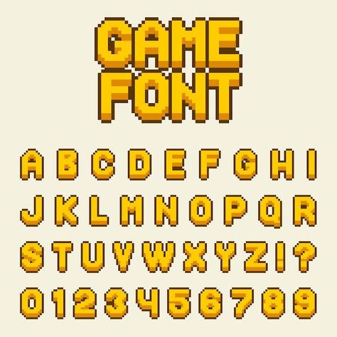 Pixel Words Art, Pixel Words Design, Digital Font Design, Pixel Art Letters Fonts, Pixel Art Design Graphics, Pixel Font Alphabet, Pixel Art Numbers, Pixel Logo Design Ideas, Letters Pixel Art