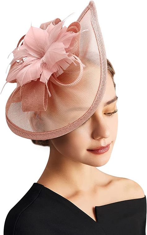 #dreshow #hat #churchhilldowns #runfortheroses #racing #horseracing #hats #womens #girls #kids #headband #clipon #beautiful #teaparty #wedding Floral Fascinators, Camouflage Hat, Pink Fascinator, Run For The Roses, Glamour Vintage, Hat Headband, Rose Headband, Feather Hair Clips, Victorian Costume