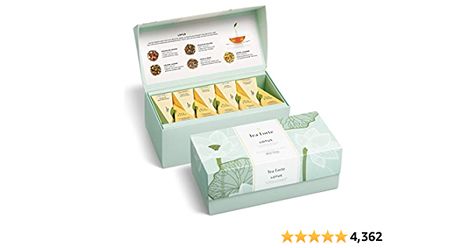 Amazon.com : Tea Forte Lotus Relaxing Teas Presentation Box Tea Sampler Gift Set, 20 Assorted Variety Handcrafted Pyramid Tea Infuser Bags, Black Tea, Green Tea, Oolong Tea, White Tea, Herbal Tea : Grocery & Gourmet Food Tea Presentation, Tea Sampler Gift, Tea Forte, Lotus Tea, Relaxing Tea, Tea Sampler, Tea Tasting, Darjeeling, Print Box