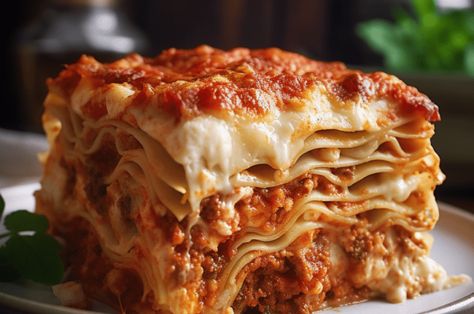 Lazy Lasagna Lazy Lasagna Recipe, Oven Ready Lasagna, Lazy Lasagna, Traditional Lasagna, Portuguese Food, Easy Casserole Recipes, Portuguese Recipes, Lasagna Recipe, Easy Casserole