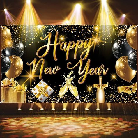 New Year Backdrop, 2023 Happy New Year, New Year Decorations, Happy New Year Wallpaper, Happy New Year Banner, New Year Banner, New Year Photos, Happy New Year Greetings, New Years Background