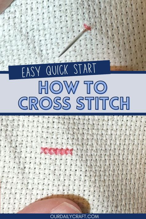 how to cross stitch Cross Stitch Types Of Stitches, Cross Stitch 101, Learning To Cross Stitch, Cross Stitch Stitches Tutorials, How To Do Cross Stitch, How To Make Cross Stitch Patterns, Beginning Cross Stitch, Cross Stitch Basics, Difference Between Cross Stitch And Embroidery