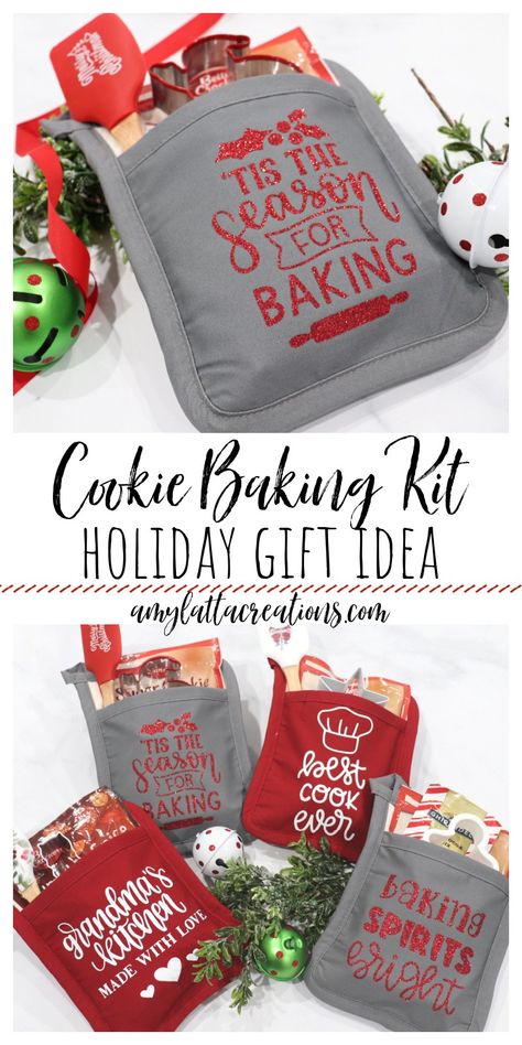 Cookie Baking Kit Holiday Gift Idea Personalized Baking Gifts, Cookie Making Gift Basket, Sugar Cookie Gift Ideas, Baking Gifts Ideas, Baked Gifts Ideas, Christmas Cookie Gift Ideas, Cookie Kit Gift, Baking Gift Ideas, Baking Kit Gift