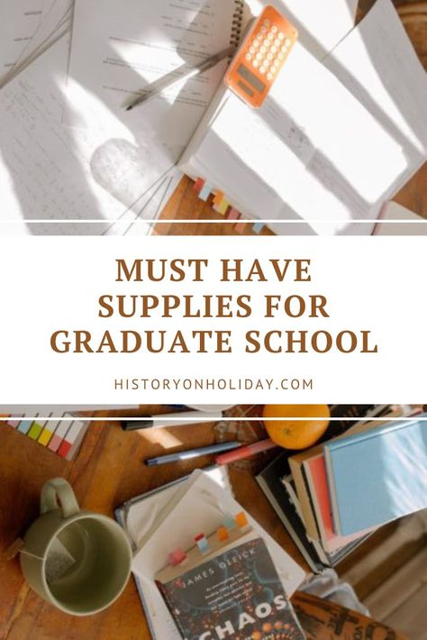 Headed to graduate school this fall? Here are the school supplies, stationary, and technology that you need before you start classes. Student Must Have Stationary, Grad School Checklist, Grad School Notes, Preparing For Grad School, Graduate School Tips, Grad School Bag, Masters Degree Tips, Graduate School Supplies, Graduate Student Aesthetic