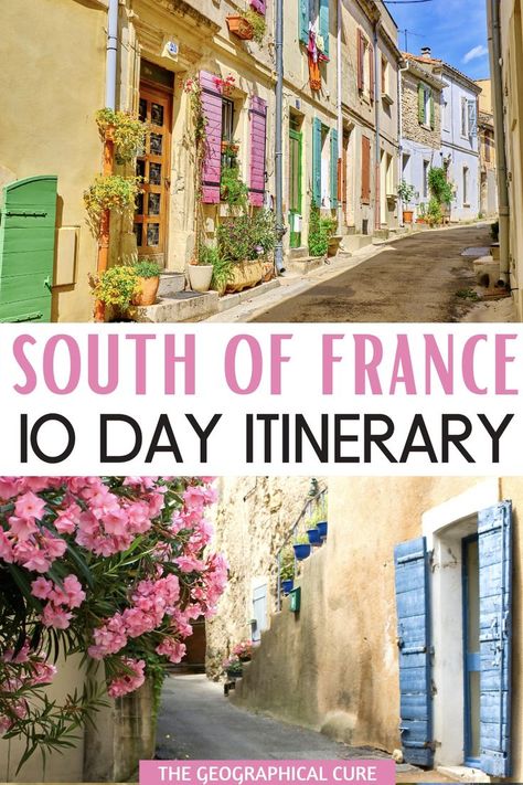 Southern France Itinerary, Southern France Travel, Medieval Towns, 10 Day Itinerary, France Destinations, France Itinerary, Olympics 2024, France Trip, France City