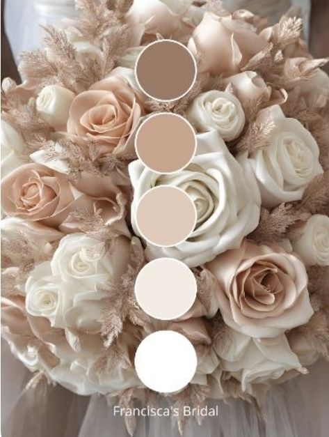 Beige Wedding Theme, Champagne Wedding Themes, Champagne Color Palette, Elegant Wedding Colors, Wedding Theme Color Schemes, Champagne Wedding Colors, Blush Wedding Colors, Wedding Color Pallet, Light Pink Wedding