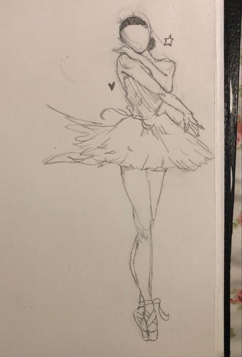 Ballerina Drawing Aesthetic, Christmas Ballerina Illustration, Coquette Drawings Aesthetic Easy, Coquette Girl Drawing, Coquette Art Aesthetic, Coquette Art Style, Coquette Things To Draw, Drawing Ideas Coquette, Easy Ballerina Drawing