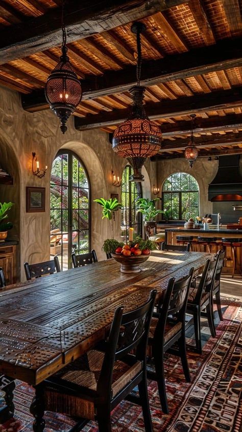 Mexican Hacienda Homes, Hacienda Interior, Hacienda Interior Design, Interior Design 2024, Modern Hacienda, Hacienda Homes, Spanish Home Decor, Captivating Aesthetic, Hacienda Style Homes