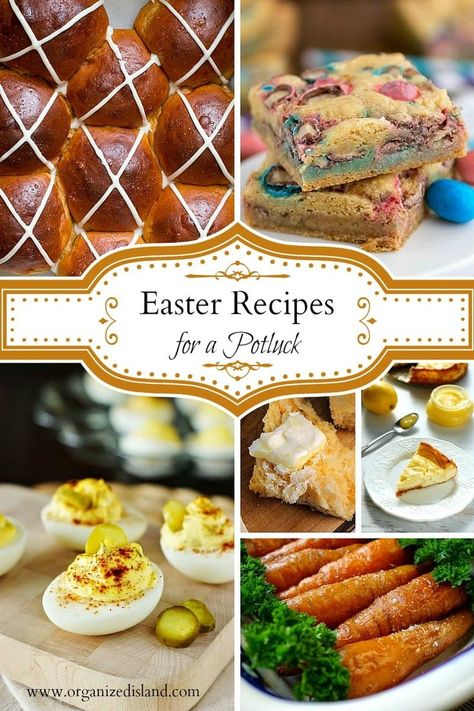 These Easter recipes for a potluck include easily transportable appetizers, side dishes and desserts! Also great for Easter at home too!  #Easter #potluck Recipes For A Potluck, Easter Potluck, Burrito Bar, Dinner Party Appetizers, Recipes For A Crowd, Easter Food Appetizers, Easter Recipe, Easter Appetizers, Easter Dishes