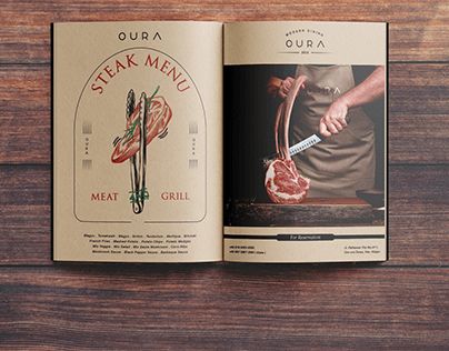 Steakhouse Menu Design, Steak Menu Design, Steak House Design, Charcuterie Branding, Menu Book Design, Steak House Menu, Steakhouse Design, Steak Package, Steak Menu