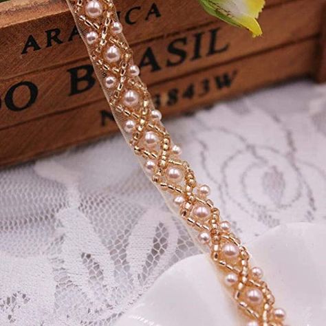 AmazonSmile: FQTANJU 3Yards Rose Gold Beaded Crystal Rhinestone Applique, Rhinetones Trim for Dress, Bridal Applique, Crystal Beaded Applique FQTANJU 3Yards Rosefor Bridal Wedding, Party and Other Formal Occasions: Arts, Crafts & Sewing Wedding Dress Collar, Lace Applique Diy, Wedding Accessories Diy, Bridesmaid Belt, Bridal Applique, Bridal Headdress, Bridal Bag, Wedding Sash Belt, Rose Gold Beads