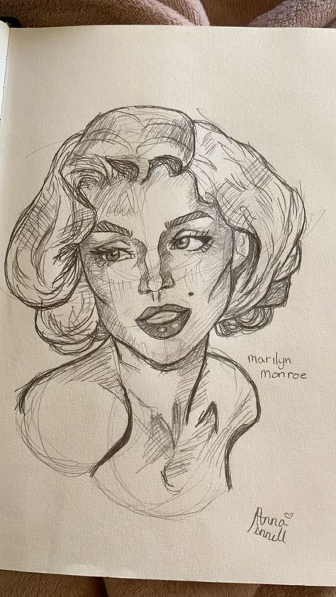 Marilyn Monroe Portrait Drawing, Portrait Drawing Of Celebrities, Paintings Of Celebrities, Marilyn Monroe Drawings, Marilyn Monroe Drawing Sketches, Celebrity Portraits Drawing Easy, Marilyn Monroe Drawing Easy, Marlyne Monro Drawings, Cartoon Portrait Sketches