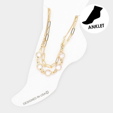 Gold anklet