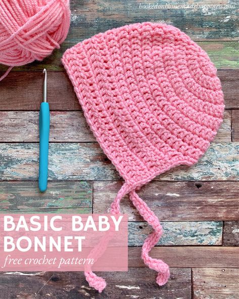 Baby Bonnet Crochet Pattern Free, Baby Bonnet Pattern Free, Bonnet Crochet Pattern, Baby Bonnet Crochet Pattern, Crochet Baby Cap, Baby Bonnet Pattern, Crochet Baby Bonnet, Crochet 101, Crochet Baby Hat Patterns