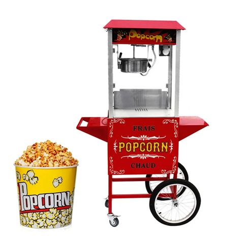 240.0US $ 20% OFF|Factory Price Automatic Popcorn Maker Electric Commercial Machine With Cart| |   - AliExpress Commercial Popcorn Machine, Popcorn Machine, Event Rentals, Event Rental, Popcorn Maker, Popcorn, Electricity, Better Living