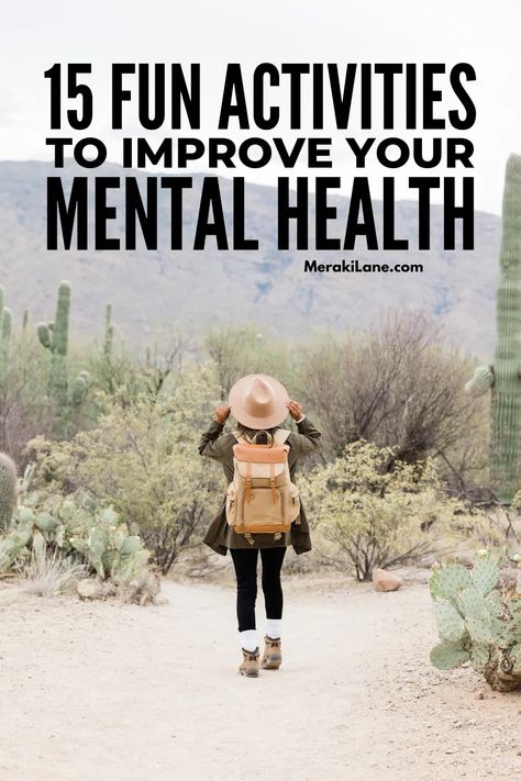 Mental Health Activity Ideas, Activities For Mental Health, Health Boosters, Ways To Improve Mental Health, Ways To Boost Your Mood, Movement Meditation, Mental Health Activities, Feel Happier, Self Care Ideas