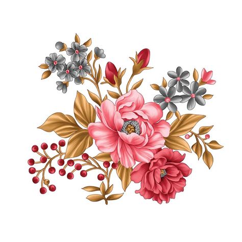 Watercolor Flower Pattern Textile Design, Textile Flower Design, Digital Flowers Design Hd, Floral Illustrations Watercolor, Botanical Flower Pattern, Botanical Flower Illustration, Botanical Flowers Png, Digital Flowers Png Hd, Png Flowers Hd