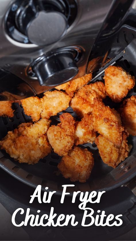 Air Fryer Chicken Bites, Chicken Bites Appetizers, Homemade Crispy Chicken, Food Arrangement, Crispy Chicken Nuggets, Fried Breaded Chicken, Air Fryer Chicken Nuggets, Air Fryer Cooking, Chicken Bites Recipes