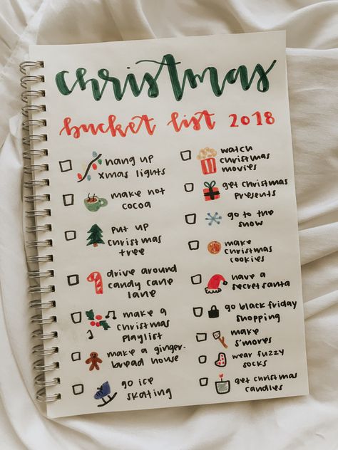 Christmas Wishlists On Paper, Aesthetic Christmas Bucket List, Stuff To Do For Christmas, Crismistmas Ideas, Crismas Wish List Ideas, Christmas To Do List Ideas, Aesthetic Christmas Things To Do, Christmas List Journal Ideas, Christmas Bucket List Bullet Journal