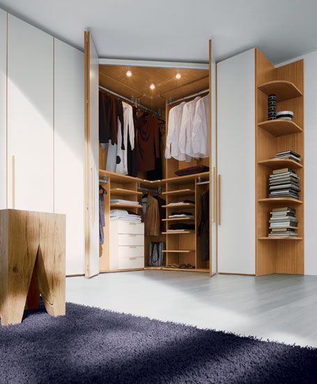 Suggestions For Wardrobe In Small Apartment http://www.homedit.com/suggestions-for-wardrobe-in-small-apartment/ Luxury Wardrobes, Bespoke Wardrobes, Design Ložnic, Corner Closet, Bedroom Wardrobe Design, Dressing Design, Corner Wardrobe, Modern Style Bedroom, Bedroom Cupboards