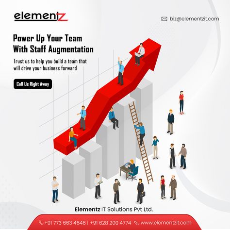 Elementz IT Solutions is one of the best IT Staff Augmentation Agency, providing top-notch IT staff augmentation services overseas. Three Section Staff, Staff Satisfaction Survey, Staffing Agency Business, Social Media Branding Design, Staffing Agency, Web Application Development, Mobile Application Development, New Market, Custom Website