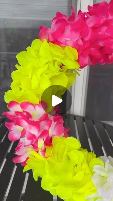 Brooklyn B on Instagram: "Easy Dollar-Store #summer wreath 🥰🩷 #diy #diyhomedecor #dollarstore" Diy Reef, Pool Noodle Garland Coral Reef, Lei Wreath, Pool Noodle Wreath Diy, Diy Moon Wreath Dollar Tree, Dollar Tree Leaf Wreath Frame, Dollar Tree Rainbow Wreath, Pool Noodle Wreath, Pool Noodles