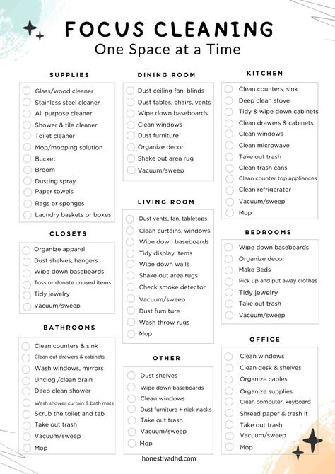 Cleaning Schedule Deep Clean, Weekly Apartment Cleaning Checklist, Cleaning Checklists By Room, Cleaning House Checklist One Day, One Day Cleaning Checklist, 30 Day Deep Cleaning Schedule, Cleaning Master List, January Cleaning Challenge, January Deep Clean