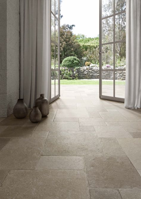 Pietra Di Ostuni Avorio 8×16 Field Tile Matte – Virginia Tile Company Kitchen With Limestone Floor, Indoor Tile Flooring, Porcelain Limestone Look Floor Tiles, Limestone Look Porcelain Tile, Tumbled Limestone Flooring, Stone Floor Living Room, Porcelain Kitchen Floor Tiles, Stone Tile Bathroom Floor, Garden Floor Ideas