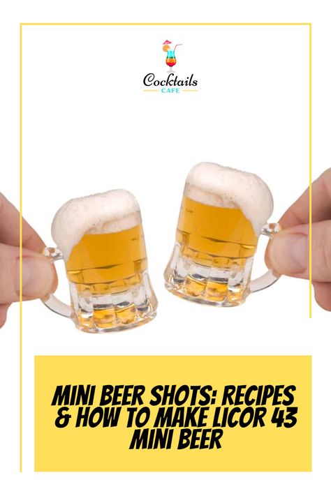 Mini Beers Shots, Camping Shots Alcohol, Little Beer Shots, Beer Shots Recipe, Mini Beer Shots Recipes, Mini Beers, Mini Beer Shots, Beer Shots, Shots Recipes