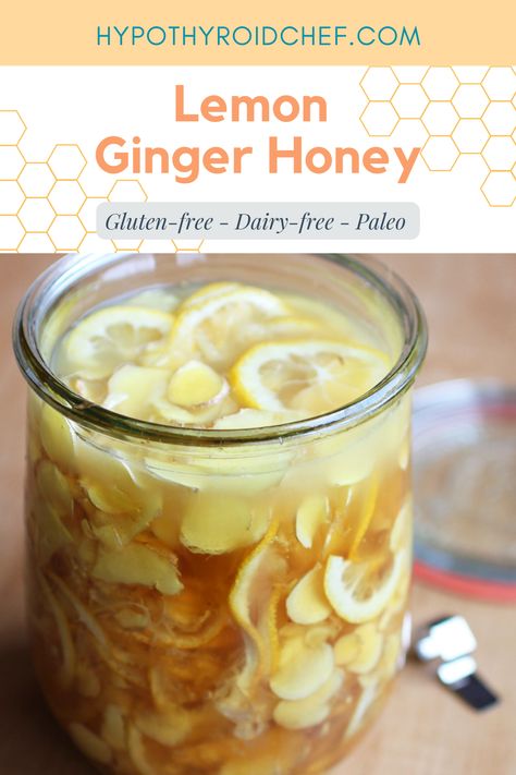 Lemon Ginger Honey, Honey Remedies, Cough Syrup Recipe, Ginger Honey Lemon, Ginger And Lemon, Fermented Honey, Honey Drink, Ginger Honey, Fermentation Recipes