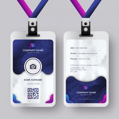 Identity Card Design, Employee Id Card, Employees Card, Name Tag Design, Corporate Id, Business Cards Layout, Name Card Design, Id Card Template, 카드 디자인