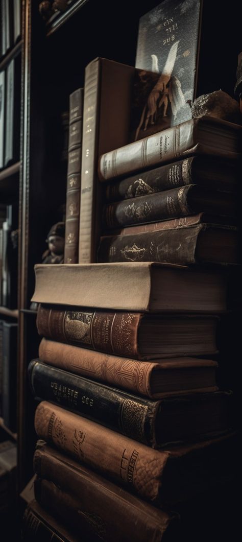 Dark Acadamia, Library Aesthetic, Book Wallpaper, Wallpaper Pastel, Dark Academia Aesthetic, Fantasy Aesthetic, Academia Aesthetic, Old Books, Dark Wallpaper