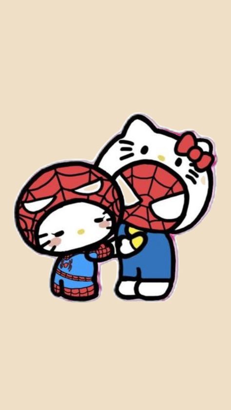 Spiderman Wall Art, Funny Lock Screen Wallpaper, Kitty Kisses, Hello Kitt, Deadpool Wallpaper, Arte Do Kawaii, Harry Potter Tumblr, Hello Kit, Dance Poster