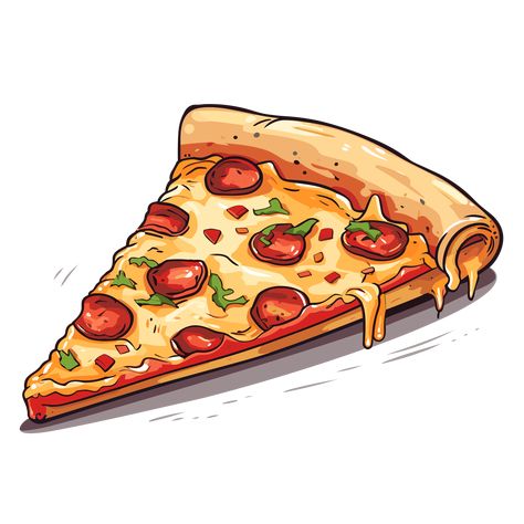 Pizza Slice Drawing, Pizza Icon, Drawing Feelings, Cute Cartoon Food, Pizza Cartoon, Pizza Drawing, Plate Drawing, Cute Pizza, 30 Day Drawing Challenge