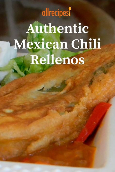 Chili Rellenos Recipe, Stuffed Chili Relleno Recipe, Chile Relleno Recipe, Rellenos Recipe, Chili Relleno Casserole, Green Chili Recipes, Mexican Chili, Chili Relleno, Authentic Mexican Recipes