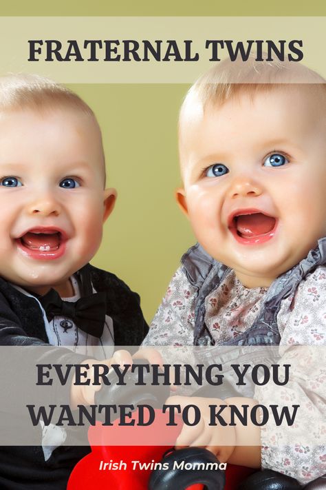 Nine months ago, two lines showed up in your pregnancy test. Then, popped two babies – twins! Double the fun – or is it double trouble? But then, why aren’t you seeing double?? Aren’t twins supposed to look alike? Or be of the same gender? Find out all the answers to your questions about fraternal twins in this article! Types Of Twins, Baby Language, Twins Sisters, Irish Twins, Raising Twins, Gestational Age, Fraternal Twins, Triplet Babies, Seeing Double