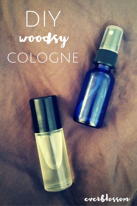 Need a gift idea for your man? This woodsy essential oil cologne is SO easy to make - try a spray OR a roll on! Essential Oil Cologne, Homemade Perfume, Beard Care Products, Perfume Recipes, Oils For Men, Diy Essentials, Diy Perfume, Essential Oils Gifts, Essential Oil Perfume