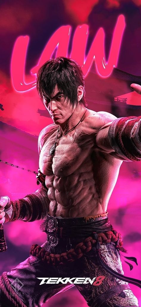 Law Tekken, King Tekken, Tekken Characters, Street Fighter Anime, Tekken Wallpaper, Tekken 4, Virtua Fighter, Marshall Law, Character Street Art