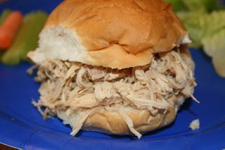 Shredded Turkey Sandwiches - just like the Turkey to Go booth at the MN State Fair.  I think I'll try this with chicken too. Shredded Turkey Sandwiches, Pulled Turkey Sandwiches, Pulled Turkey, Mn State Fair, Shredded Turkey Recipes, Hot Turkey Sandwiches, Turkey Sandwiches Recipes, State Fair Food, Shredded Turkey