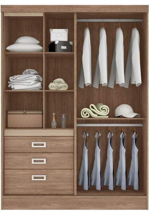 Modern Bedroom Wardrobe, Wooden Wardrobe Design, Almirah Designs, Wooden Closet, Wooden Cupboard, Interior Design Per La Casa, Closet Design Layout, Modern Cupboard Design, Wardrobe Door Designs