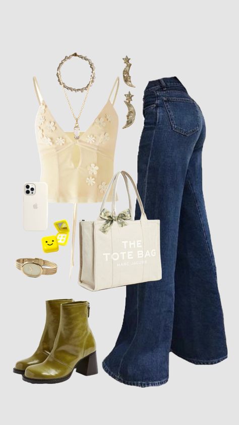 #outfit #butteryellow #yellowoutfit #yellow #outfitoftheday #ootd #boots #vintage #outfitinspiration #outfitinspo #clothes #fashion Ootd Boots, Outfit Ideas Summer, Boots Vintage, Summer Yellow, Yellow Outfit, Outfit Ideas, Ootd, Yellow, Boots