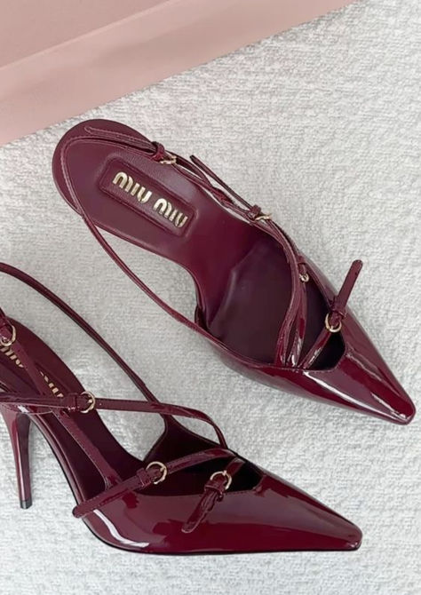 MiuMiu Cheery Red Slingback Heels Dupe Linked!  Shoes | Fashion | Dupes | Heels | Outfit Inspo | City Girl | OOTD | Fashion Week | Red Shoes Slingback Heels Outfit, Girl Ootd, Fancy Heels, Fashion Shoes Heels, Cute Shoes Heels, Shoes Heels Classy, Heels Outfits, Miu Miu Shoes, Heels Classy