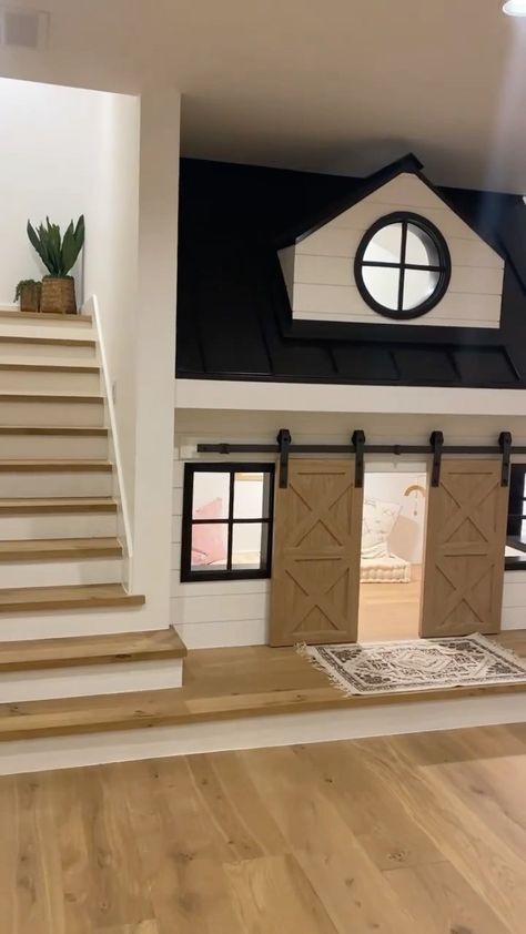 Under Stairs Playhouse, Under Stairs Playroom, Under Stairs Dog House, Under Stairs Nook, Playhouse Design, Room Under Stairs, Boho House Decor, Puppy Room, Indoor Dog House