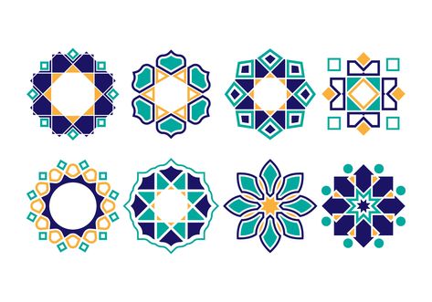 Download Islamic Ornament Vectors Vector Art. Choose from over a million free vectors, clipart graphics, vector art images, design templates, and illustrations created by artists worldwide! Islamic Design Pattern, Islamic Ornament, Islamic Motifs, Geometric Pattern Art, Islamic Patterns, Arabic Pattern, Persian Motifs, Islamic Art Pattern, Arabic Calligraphy Art