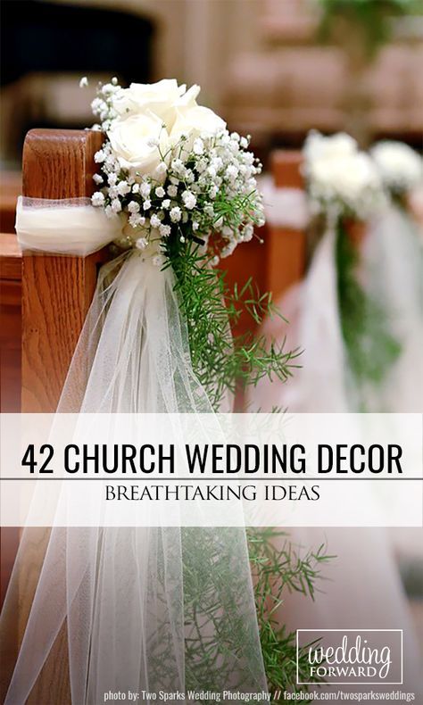 Romantic Ideas, Diy Wedding Decorations, Church Wedding Decorations, Bridal Decorations, Day Weddings, Decorations Wedding, Wedding Forward, Church Wedding, Most Romantic