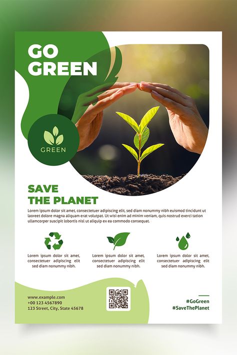 Green Flyer Design, Graphic Design Flyer Layout, Flyers Design Layout, Flyer Design Inspiration Layout, Leaflet Design Layout, Flyer Layout Design, Best Flyer Design, Green Graphic Design, Brochure Design Layout