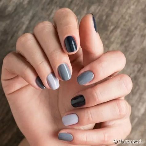 40 Cute and Short October Nails Ideas for a Stylish Fall Grey Nails, Grey Nail Designs, Beauty Hacks Nails, October Nails, Gray Nails, Cute Gel Nails, Colorful Nail Designs, Oval Nails, Nails Desing