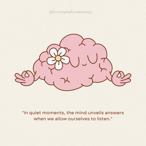 "In quiet moments, the mind unveils answers when we allow ourselves to listen." #mentalhealth #mentalhealthawareness #selfcare #endstigma #youarenotalone #wellness #mindfulness #selflove #anxietyawareness #dépression Mental Calmness, Quiet Mind, Awareness Quotes, 2025 Vision, Cognitive Behavioral Therapy, Behavioral Therapy, Quiet Moments, Health Awareness, Mental Health Awareness