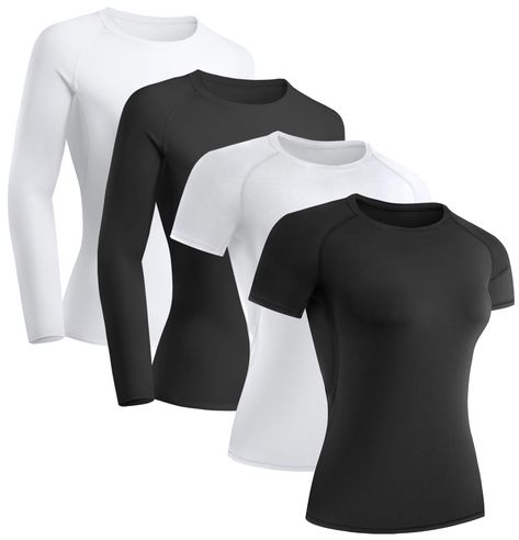 . Stay dry and comfortable during your workout with these moisture-wicking, sweat-proof tops. #gymwear #sportswear Gym Outfits Ideas, Trendy Gym Outfits, Women Gym Outfits, Gym Outfit Ideas, Compression Shirts, Gym Clothes Women, Gym Fits, Compression Shirt, Athletic Top